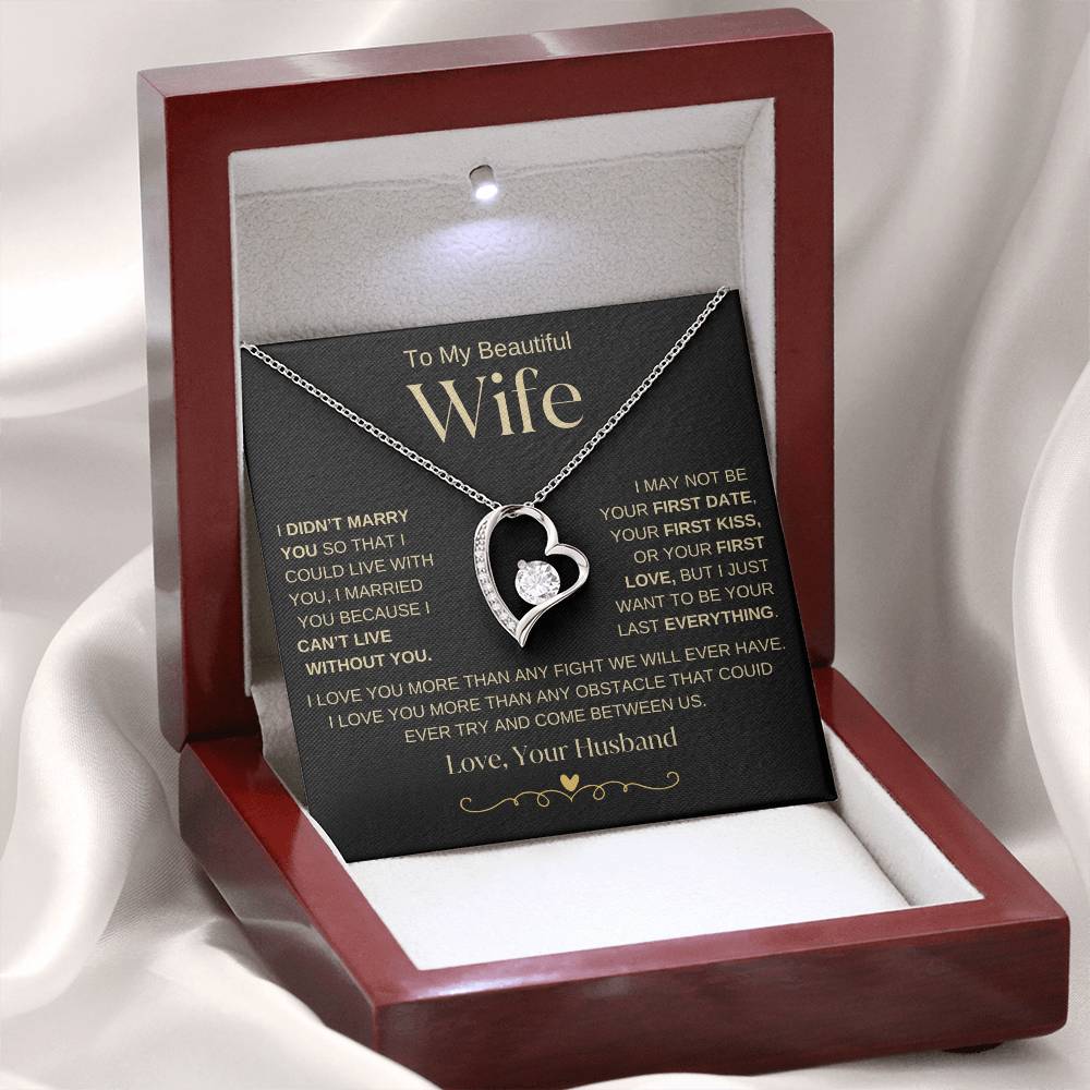 I Love You More Than Any Obstacle, Forever love Necklace