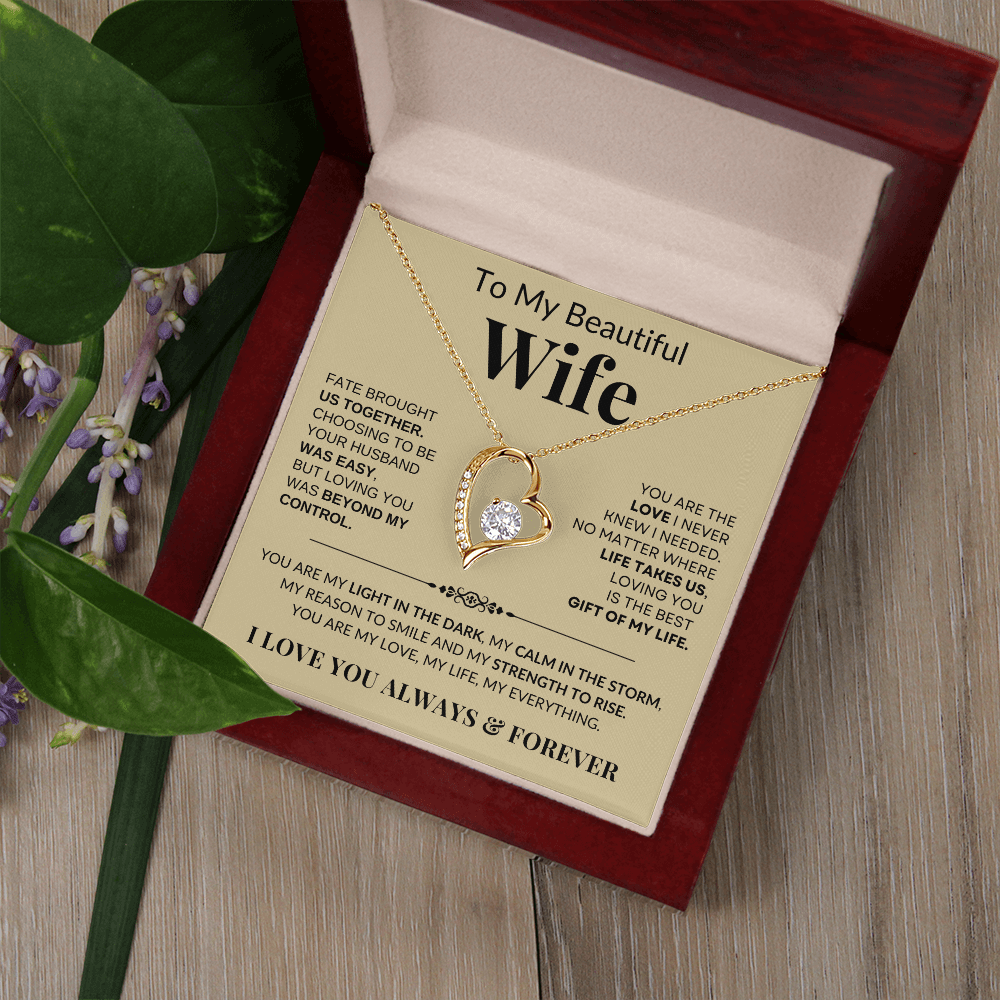 Loving You Is The Best Gift Of My Life, Forever Love Necklace