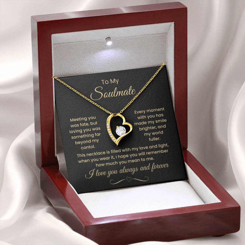 This Necklace Is Filled With My Love And Light, Forever Love Necklace