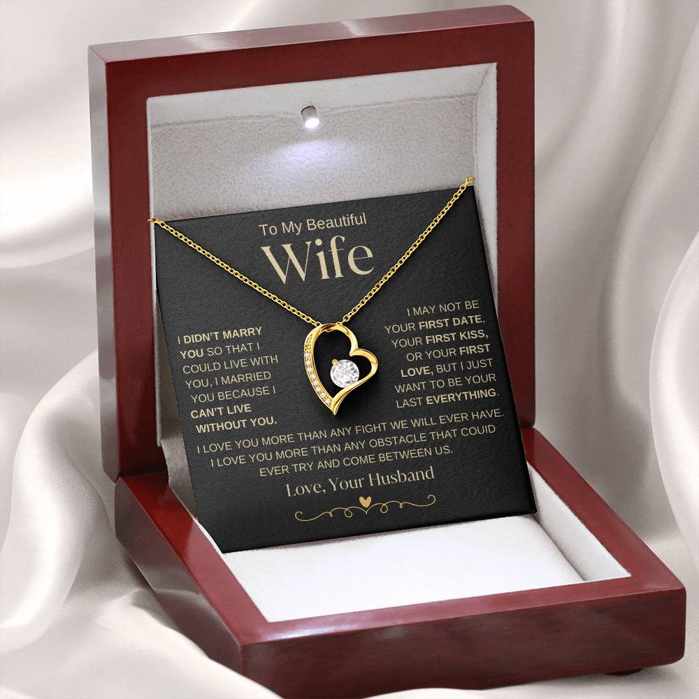I Love You More Than Any Obstacle, Forever love Necklace