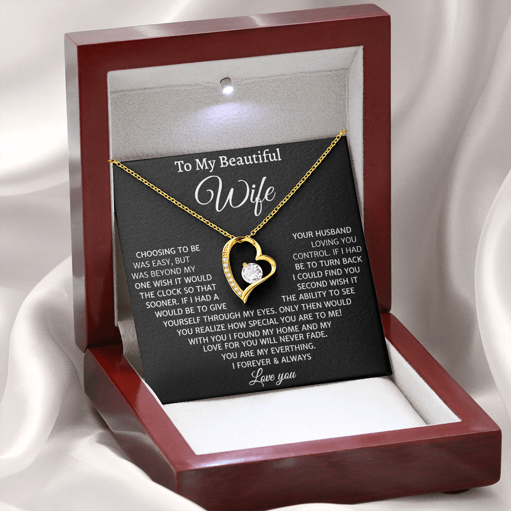My Love For You Will Never Fade, Forever Love Necklace