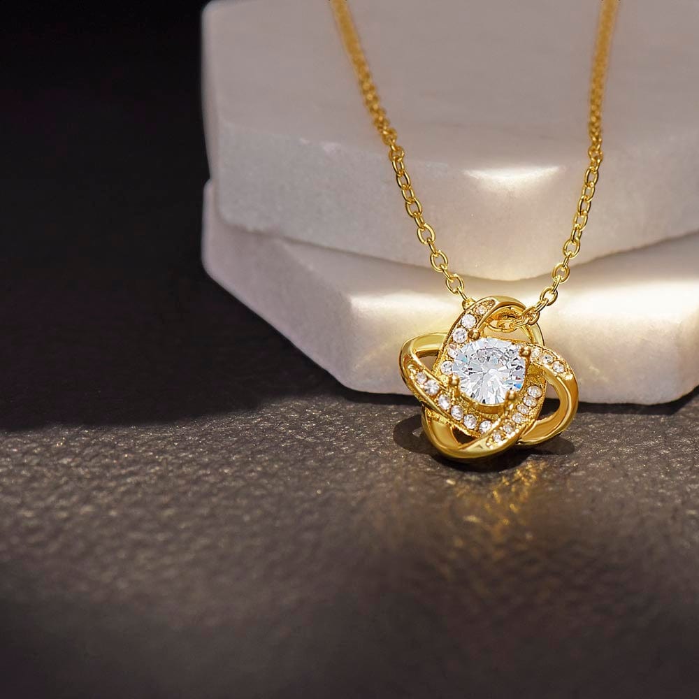 I May Not Be Your First Date, Love Knot Necklace