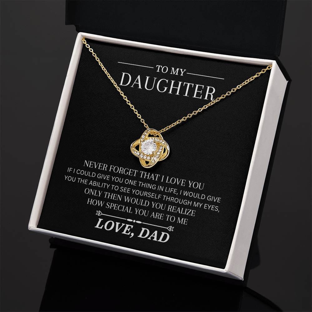 Never Forget That I Love You, Love Knot Necklace