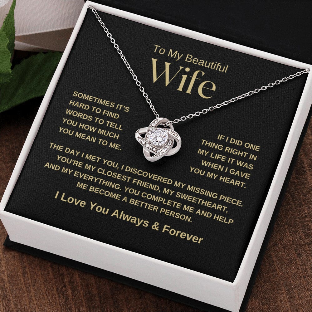 Love Knot Necklace, The Day I Met You