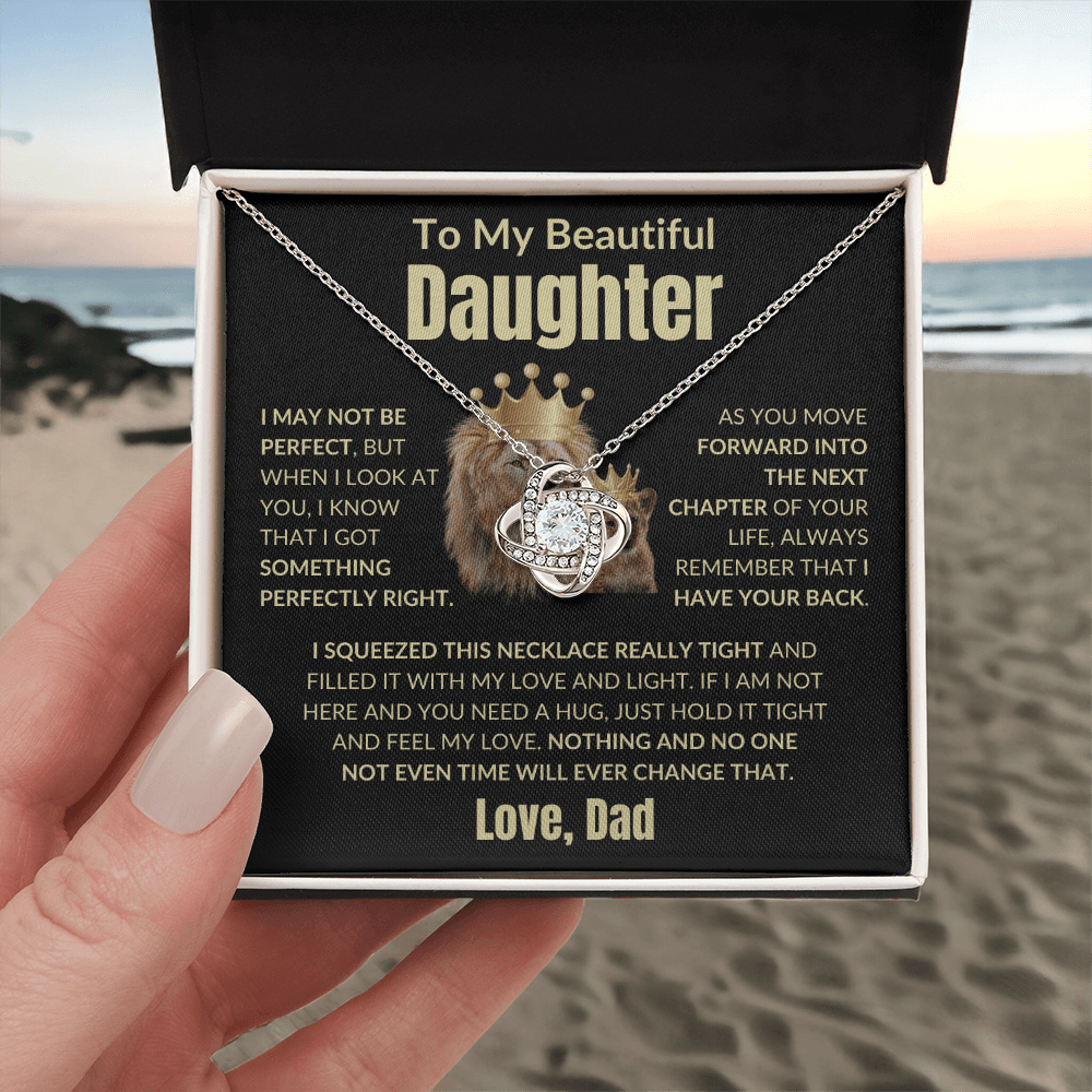 Love Knot Necklace, To My Daughter