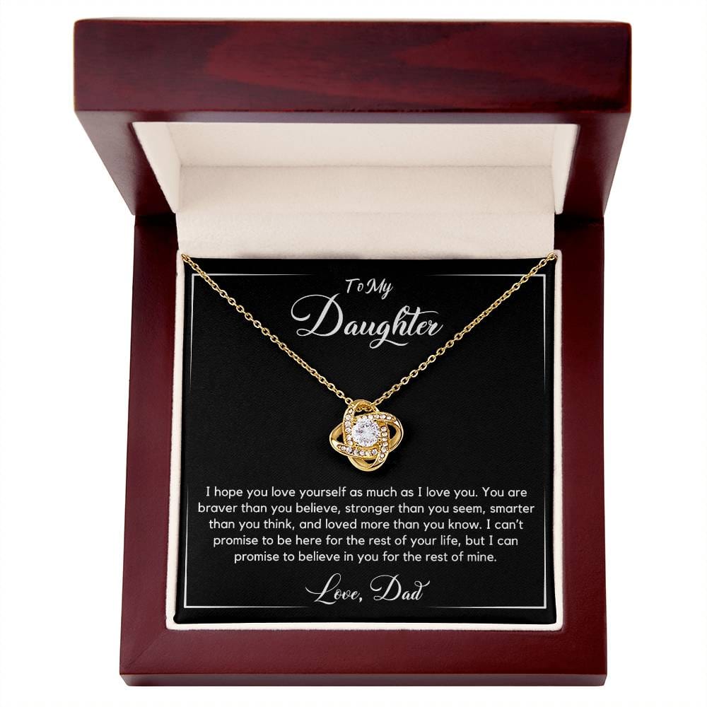 Love Knot Necklace, No Matter What I Believe In You