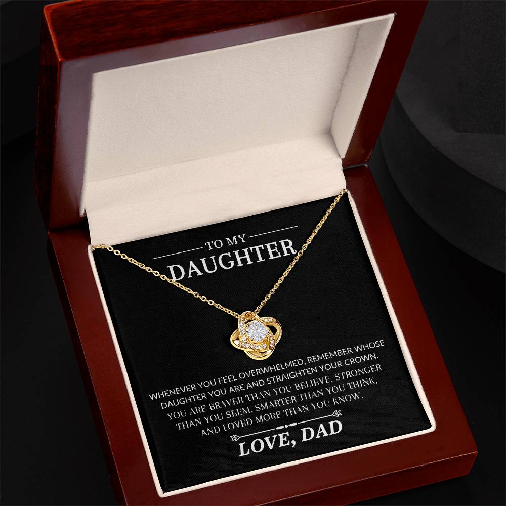 You Are Loved More Than You Know, Love Knot Necklace