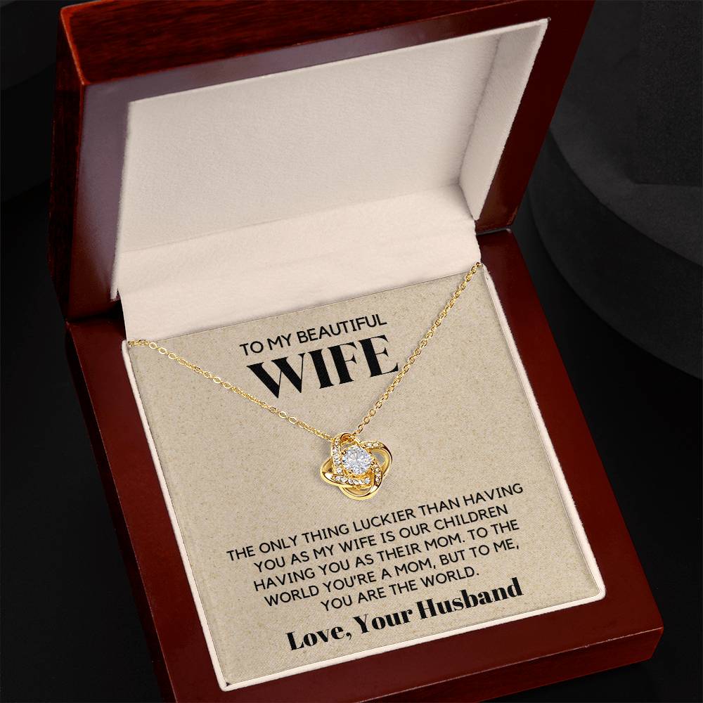 To Me You Are The World, Love Knot Necklace