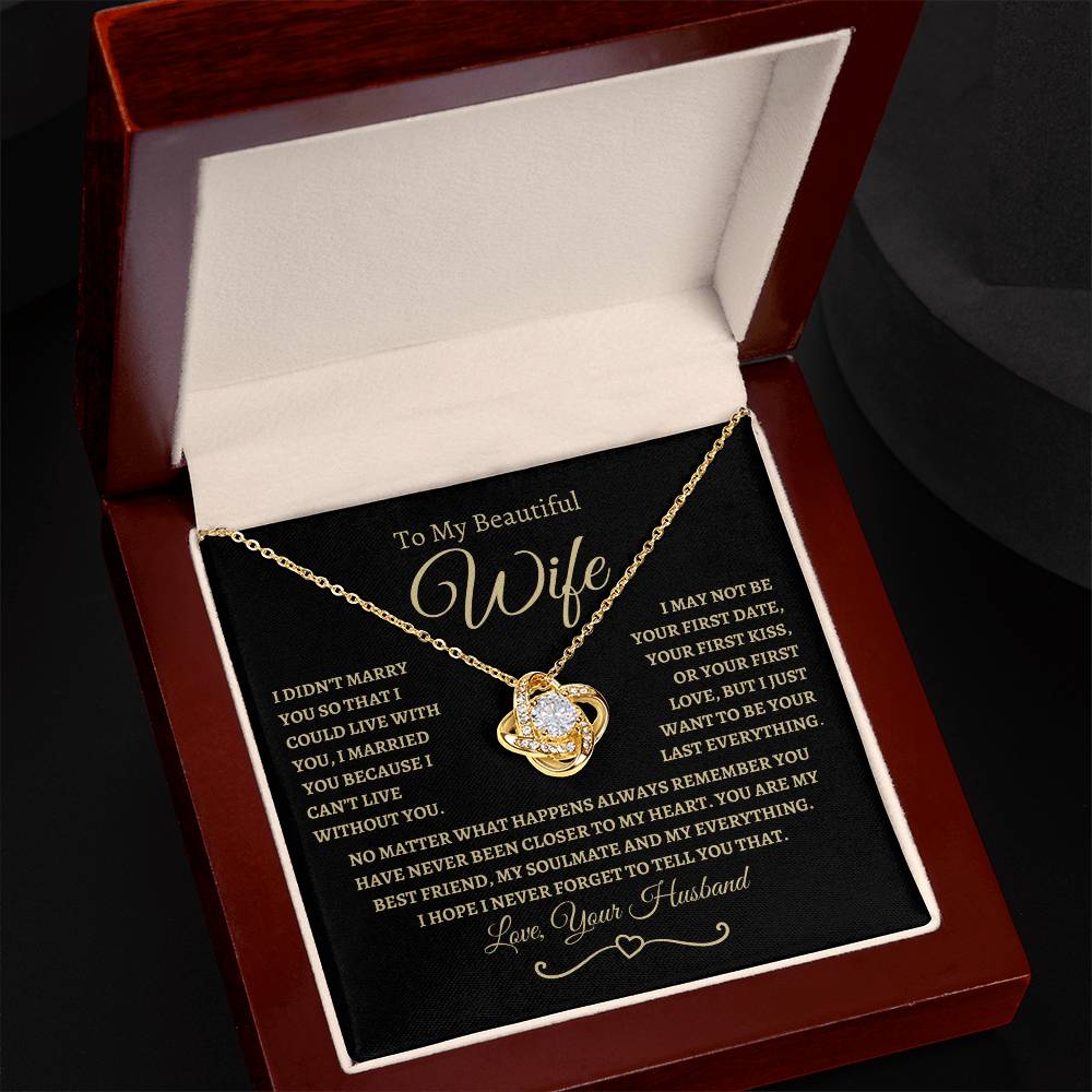 You Are My Last Everything, Love Knot Necklace