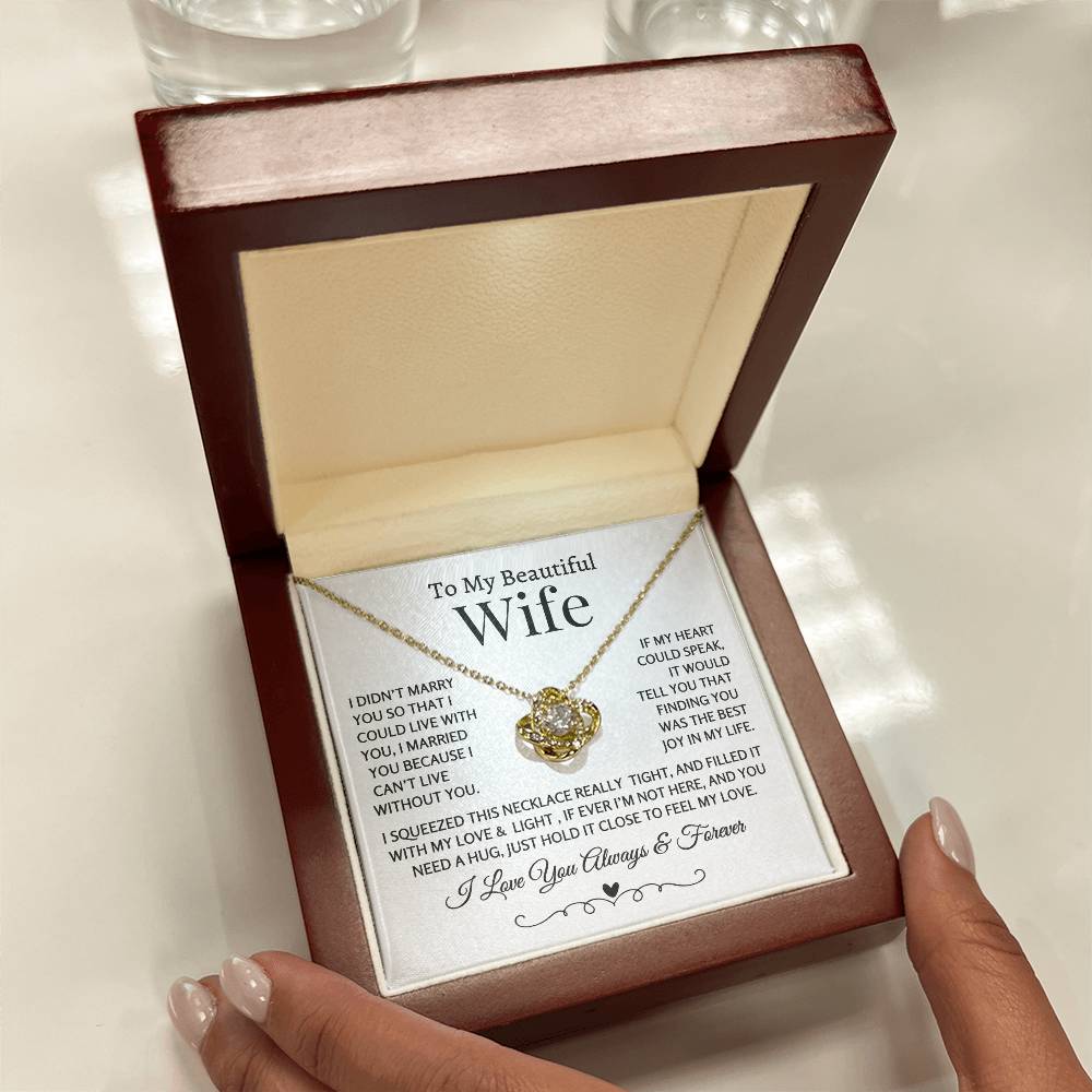 If My Heart Could Speak, love Knot Necklace