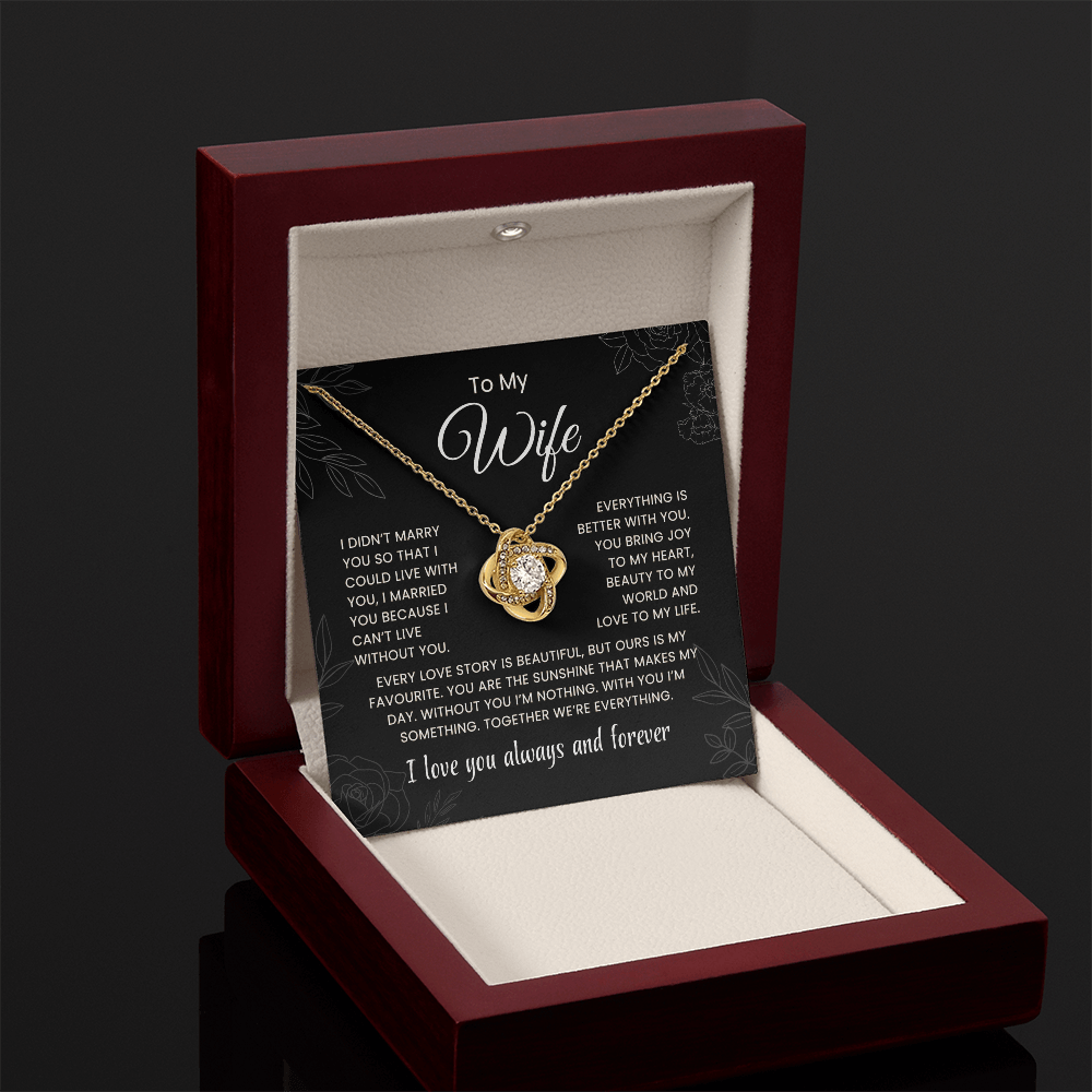 Love Knot Necklace, Together We're Everything