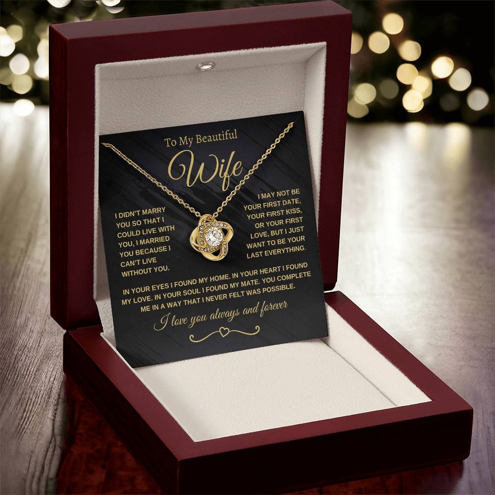 Love Knot Necklace, You Complete Me