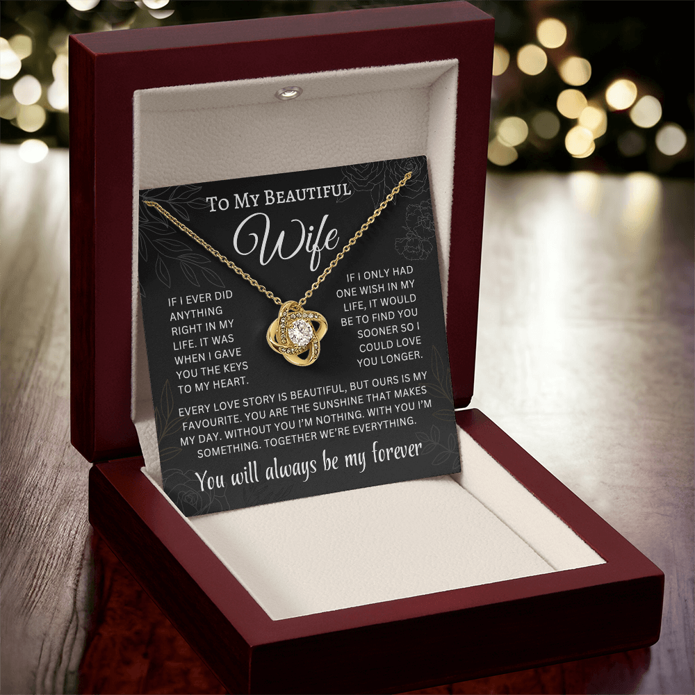 Love Knot Necklace, If I Only Had One Wish