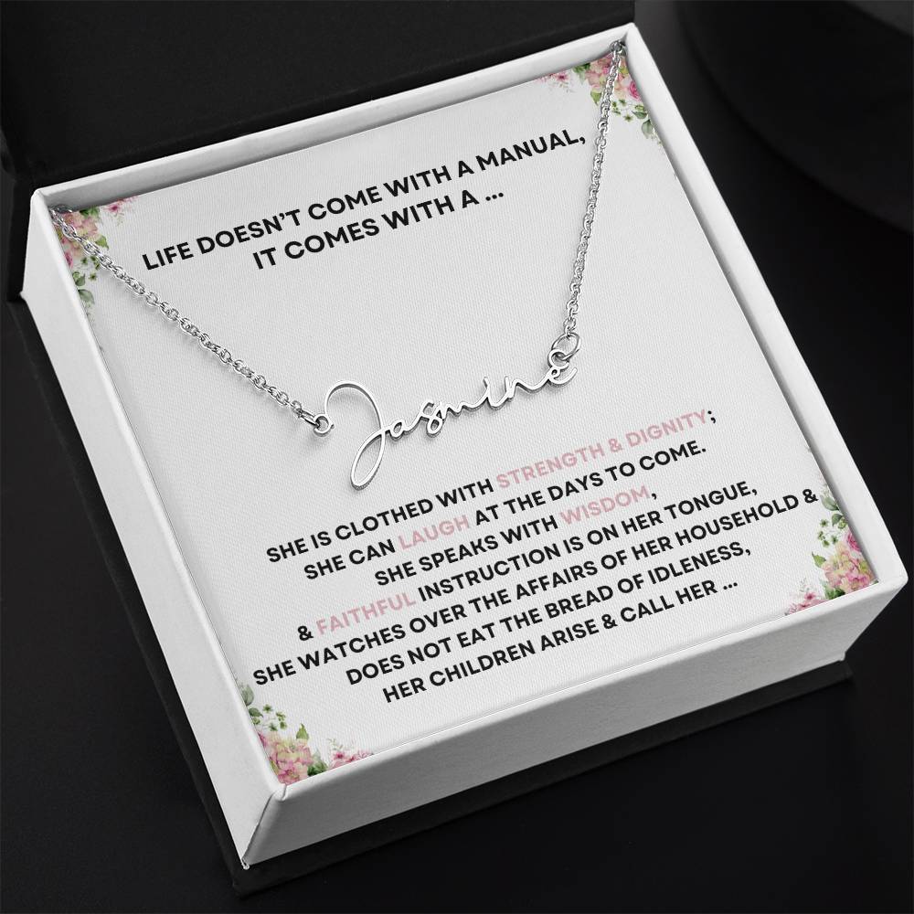 First Time Mom, New Mom, Jewelry, Gift For First Mother's Day, Customized Signature Name