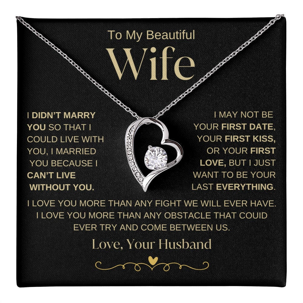 I Love You More Than Any Obstacle, Forever love Necklace