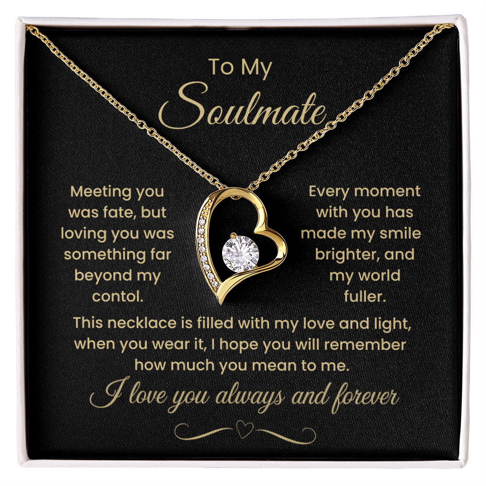 This Necklace Is Filled With My Love And Light, Forever Love Necklace