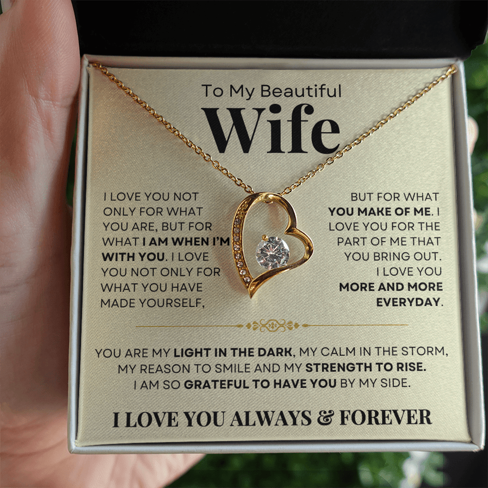 You Are My Light In The Dark, Forever love Necklace
