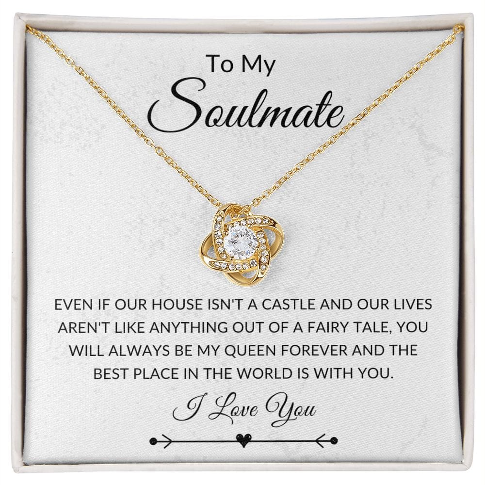 To My Soulmate, Love Knot Necklace