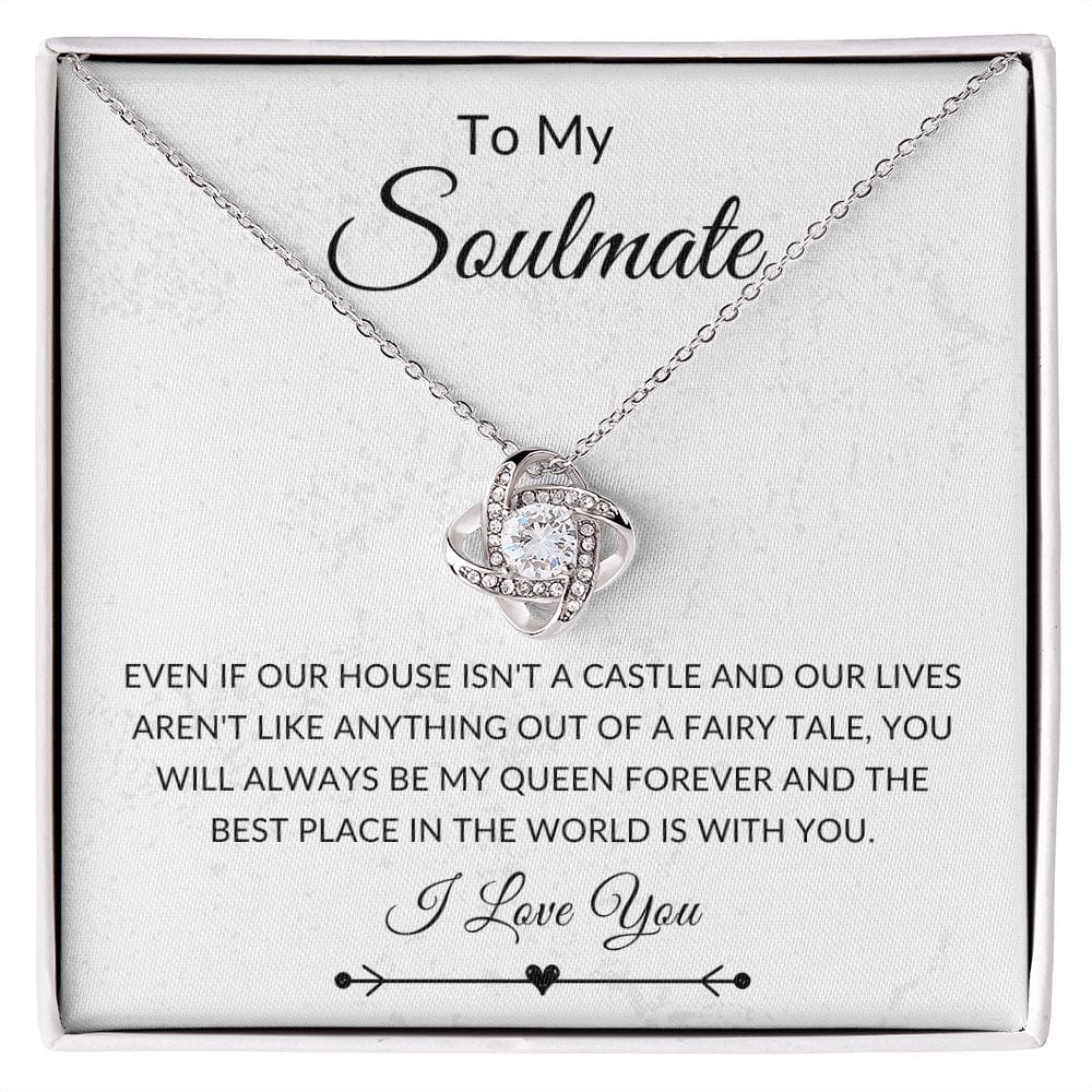 To My Soulmate, Love Knot Necklace