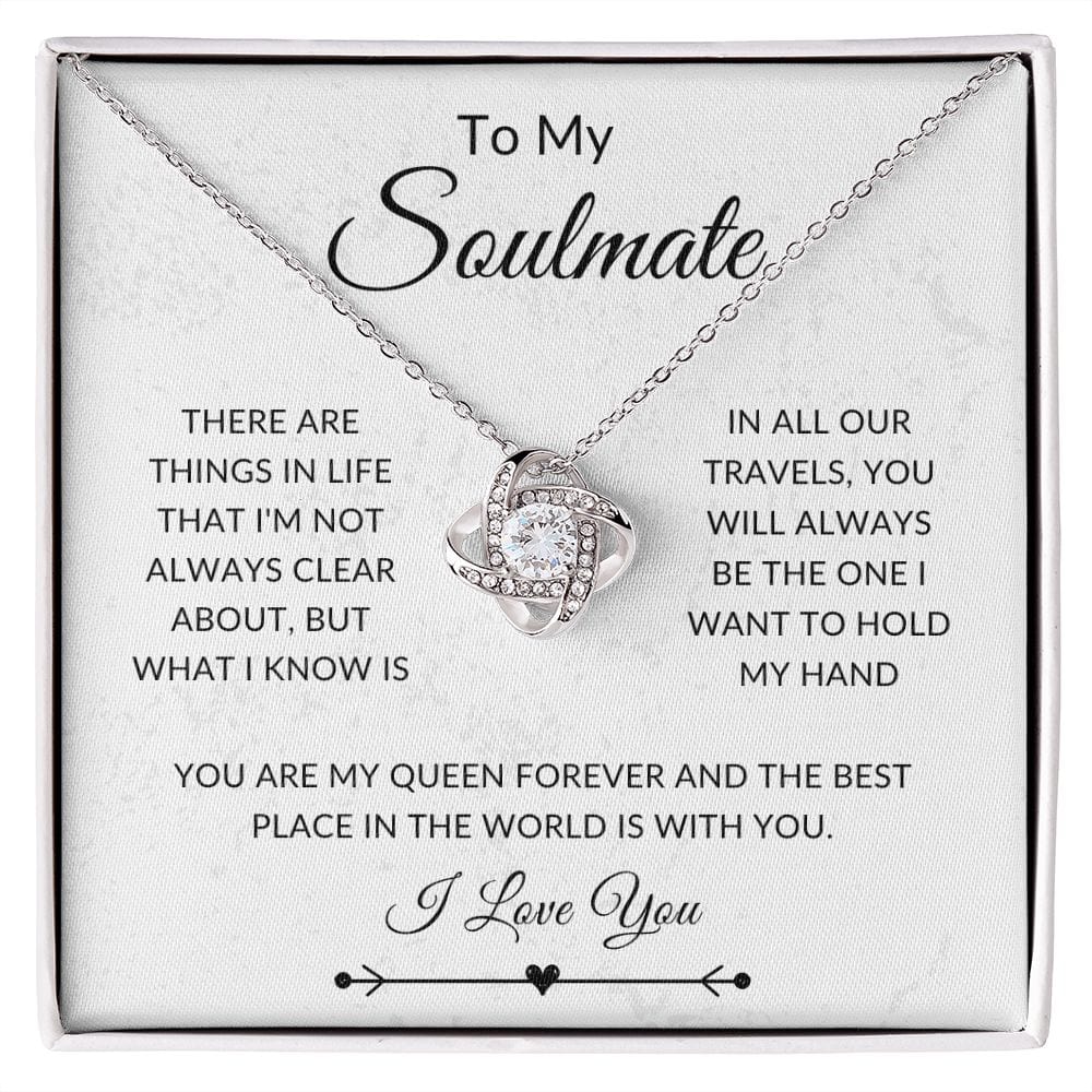To My Soulmate, Love Knot Necklace