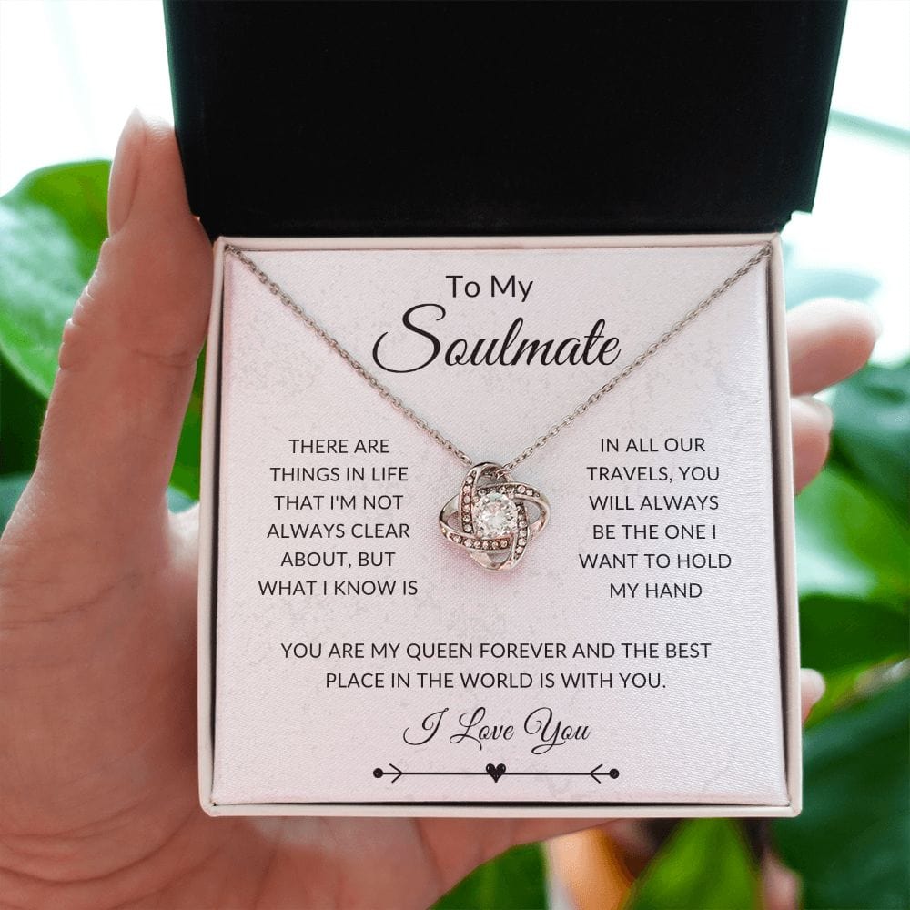 To My Soulmate, Love Knot Necklace