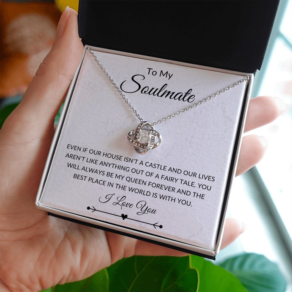 To My Soulmate, Love Knot Necklace