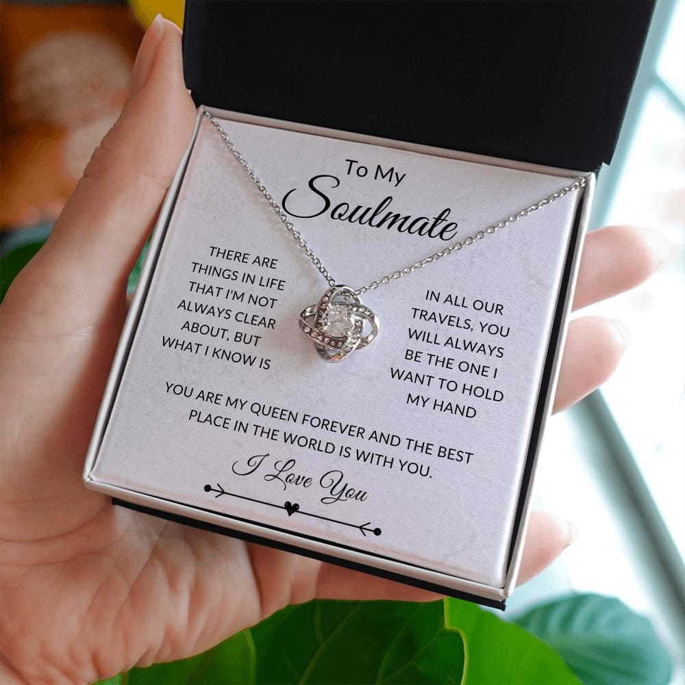To My Soulmate, Love Knot Necklace