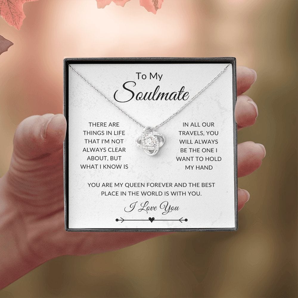 To My Soulmate, Love Knot Necklace