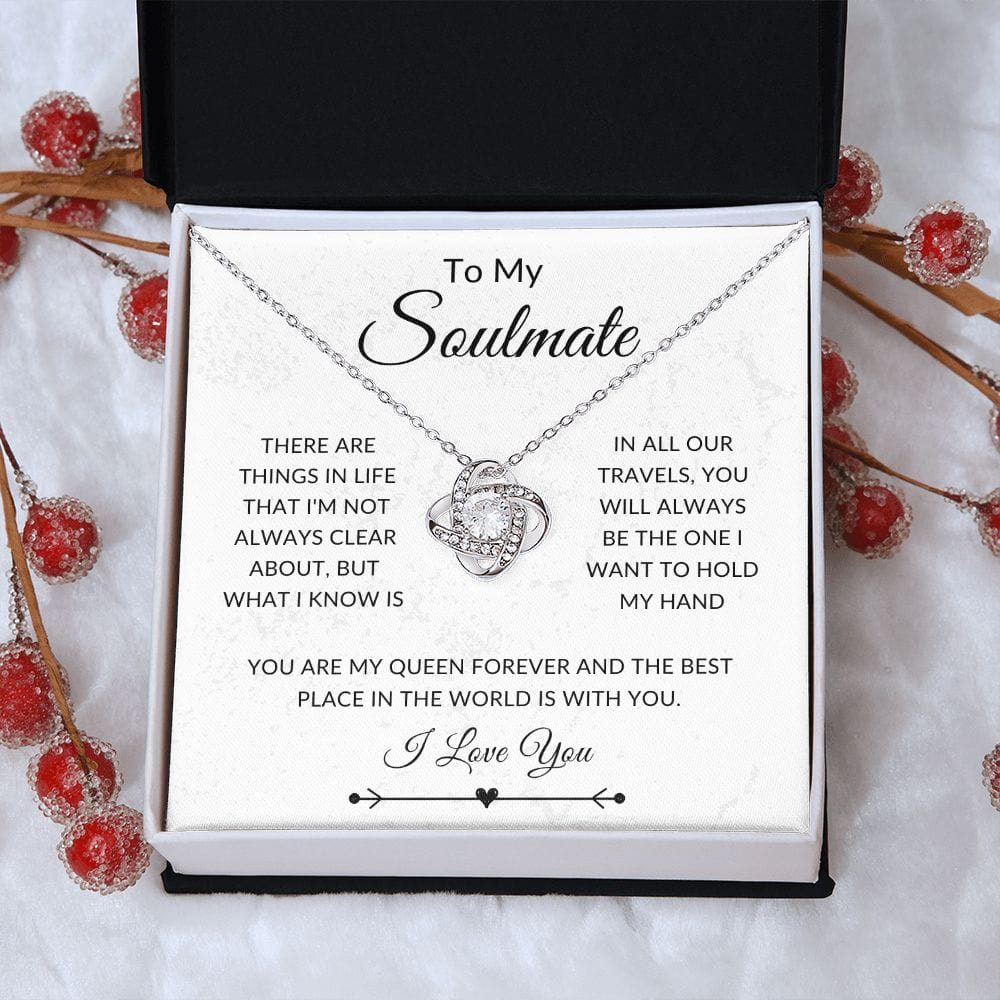 To My Soulmate, Love Knot Necklace