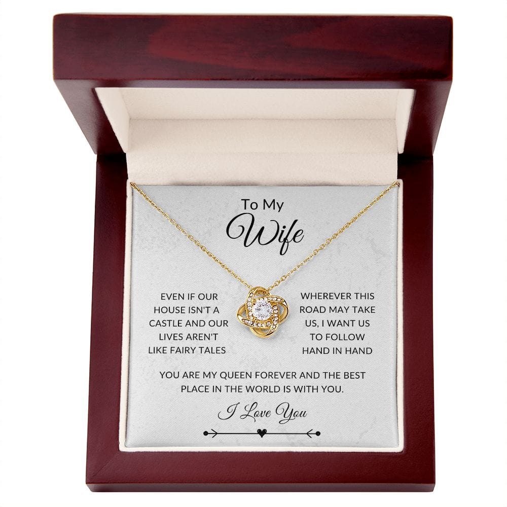 To My Wife, Love Knot Necklace