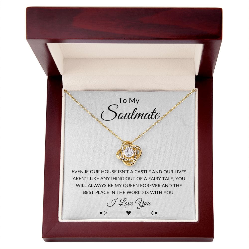 To My Soulmate, Love Knot Necklace