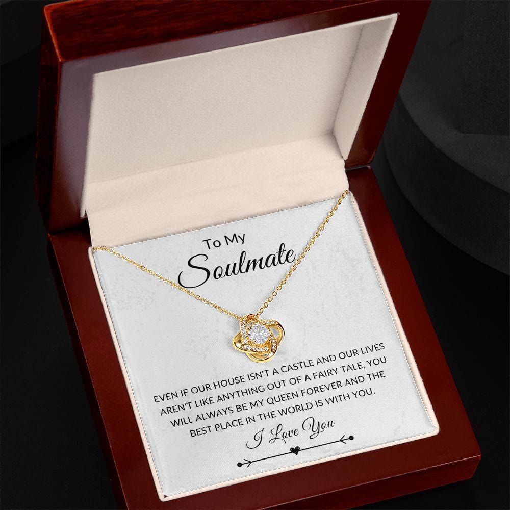 To My Soulmate, Love Knot Necklace