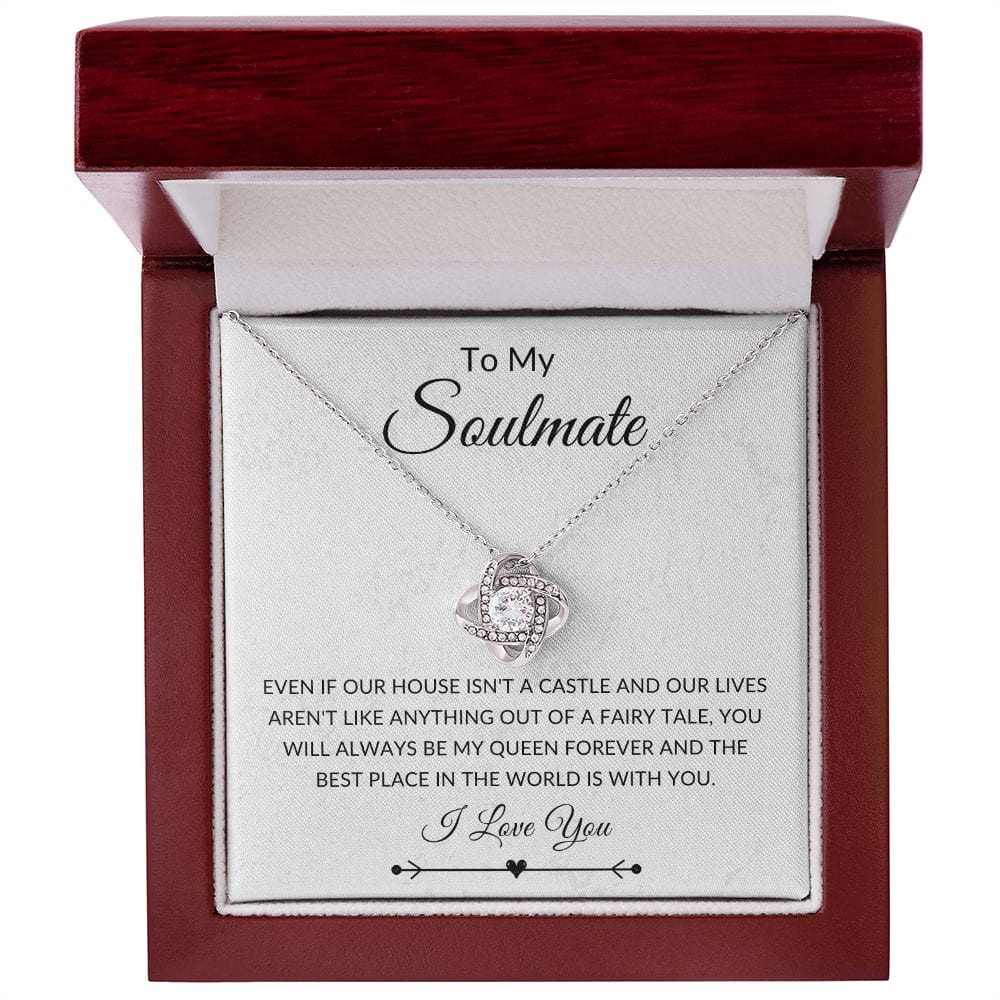 To My Soulmate, Love Knot Necklace