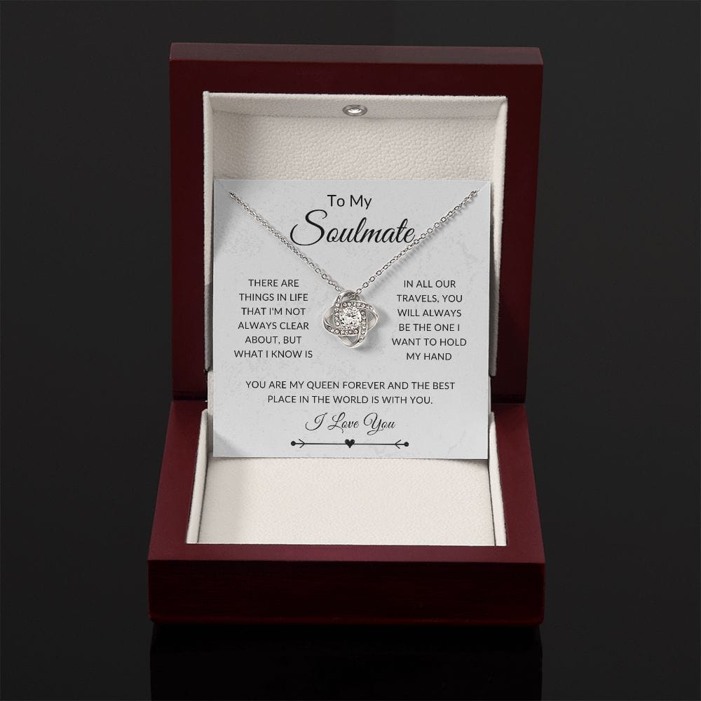 To My Soulmate, Love Knot Necklace