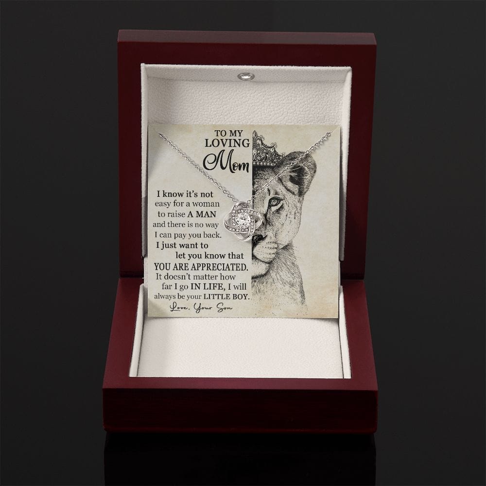 You Are Appreciated, Love Knot Necklace