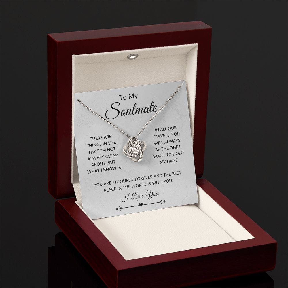 To My Soulmate, Love Knot Necklace