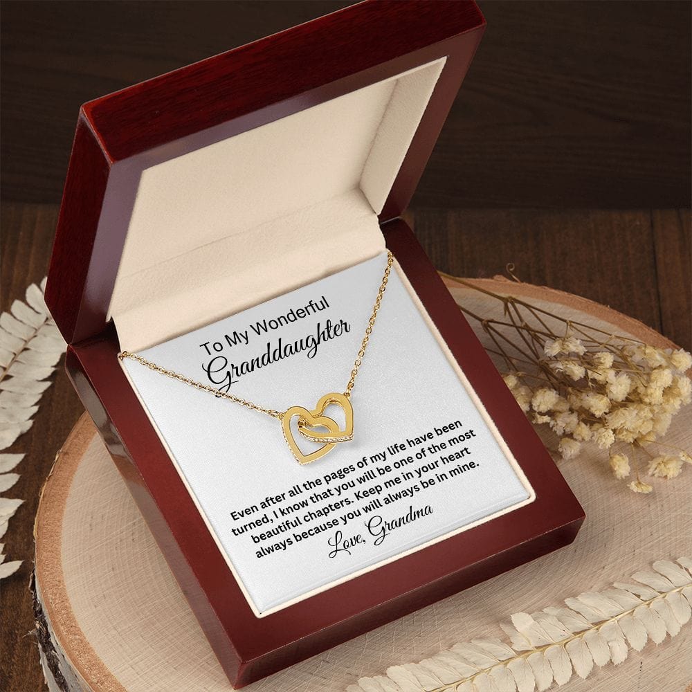 Even After All The Pages Of My Life, Interlocking Hearts Necklace
