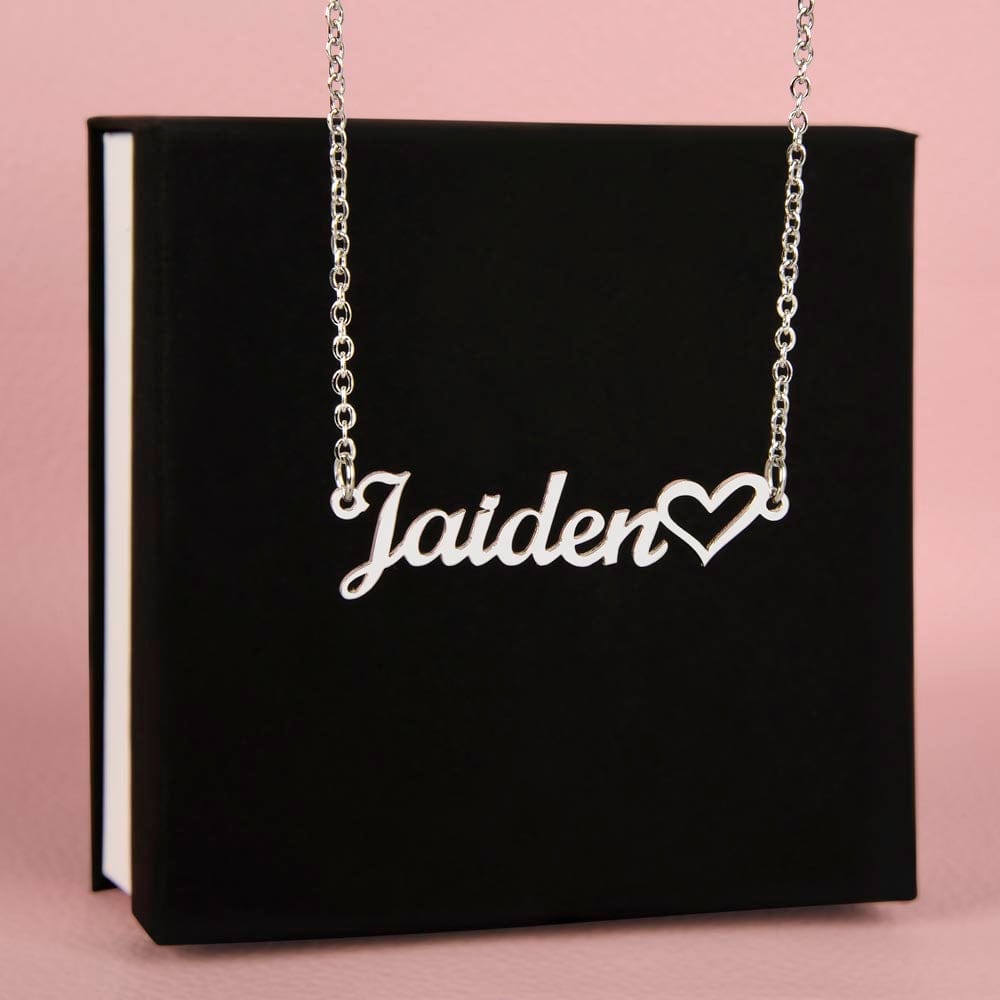 Never Forget That I Love You, Heart Name Necklace