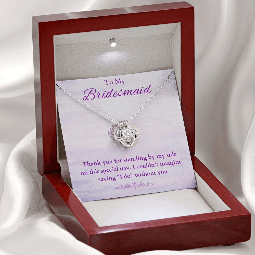 I Couldn't Say "I Do" Without You - Love Knot Necklace 09