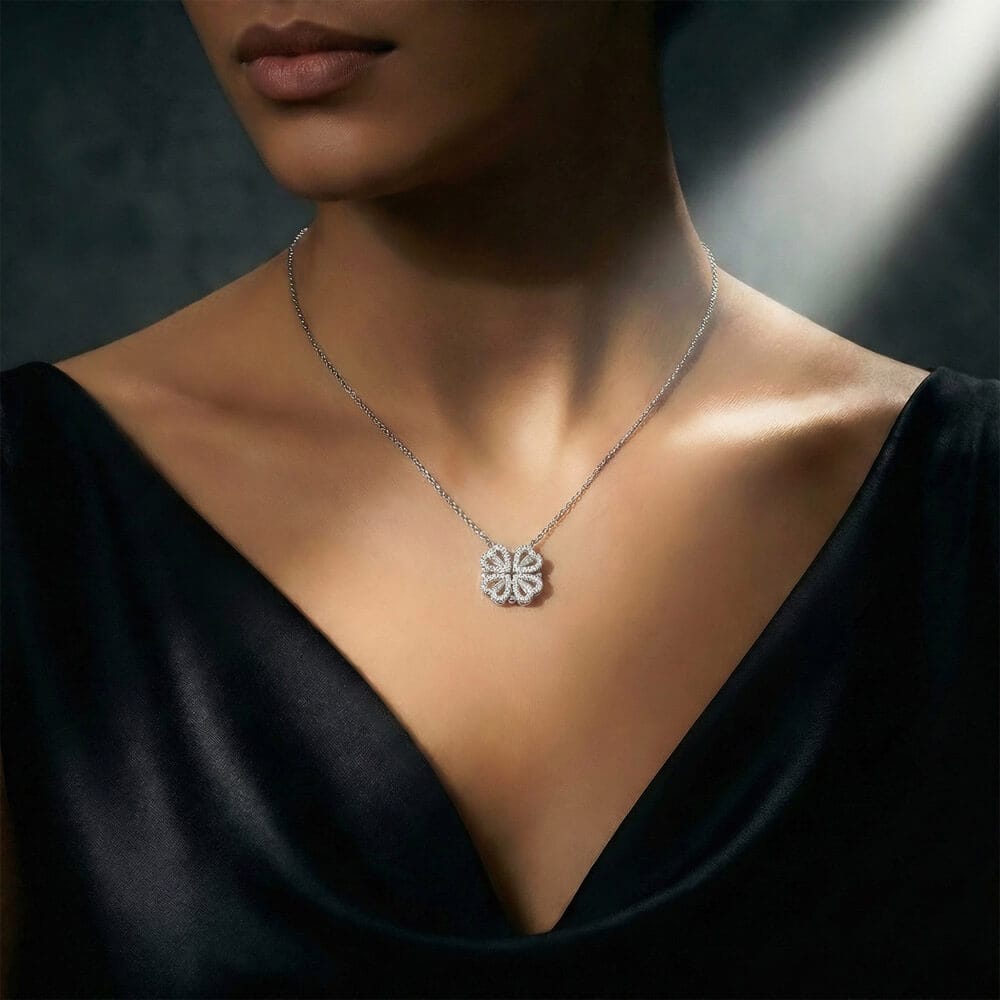 Romantic Magnetic Hearts Necklace