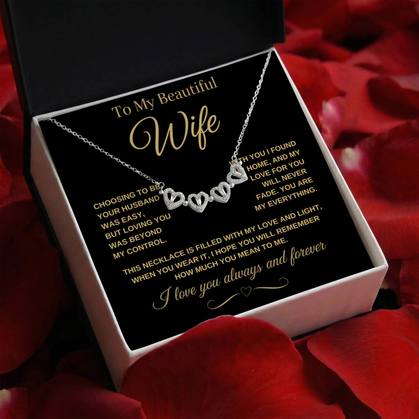 Romantic Magnetic Hearts Necklace