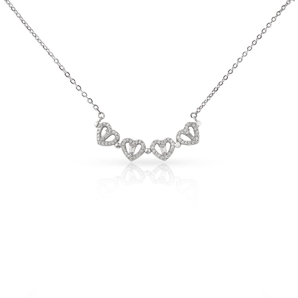 Romantic Magnetic Hearts Necklace