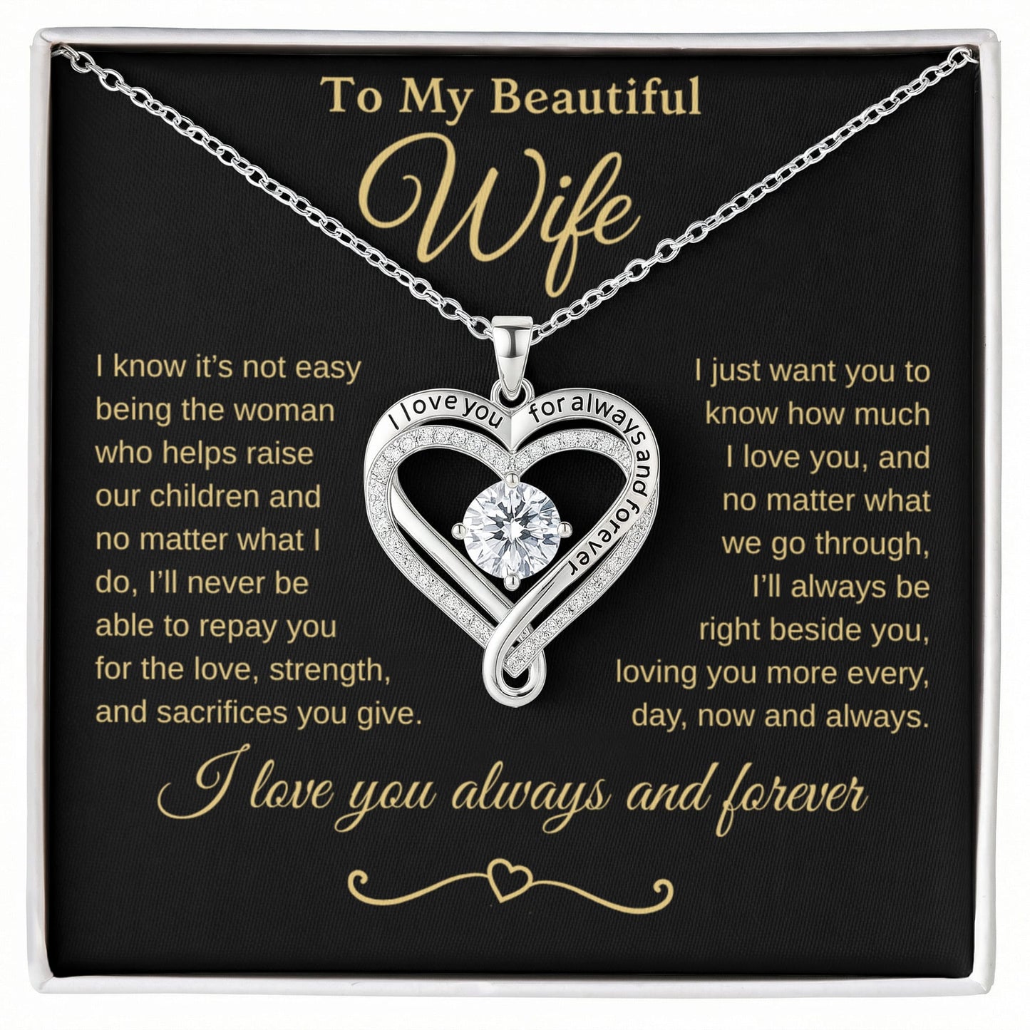 Mother's Day, Anniversary, Love You Always Necklace