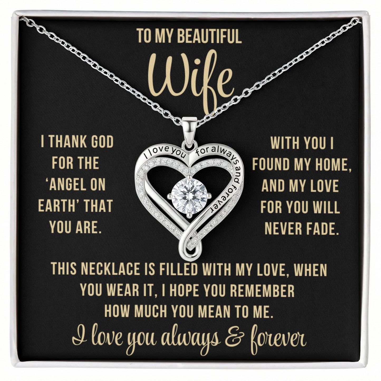 Love You Always Necklace, Mother's Day Gift