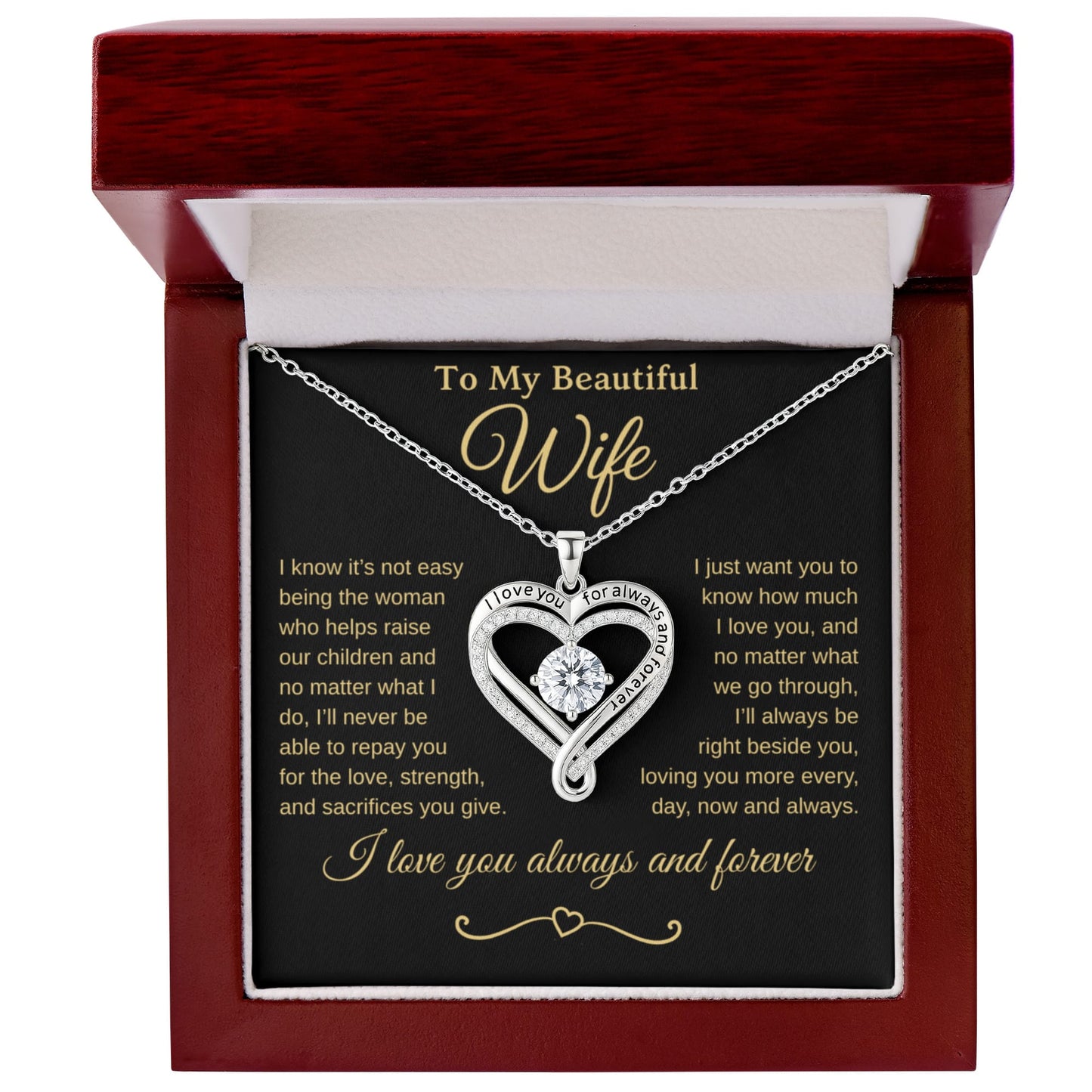 Mother's Day, Anniversary, Love You Always Necklace