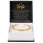 To My Wife, Custom Engraved Cuff Bracelet