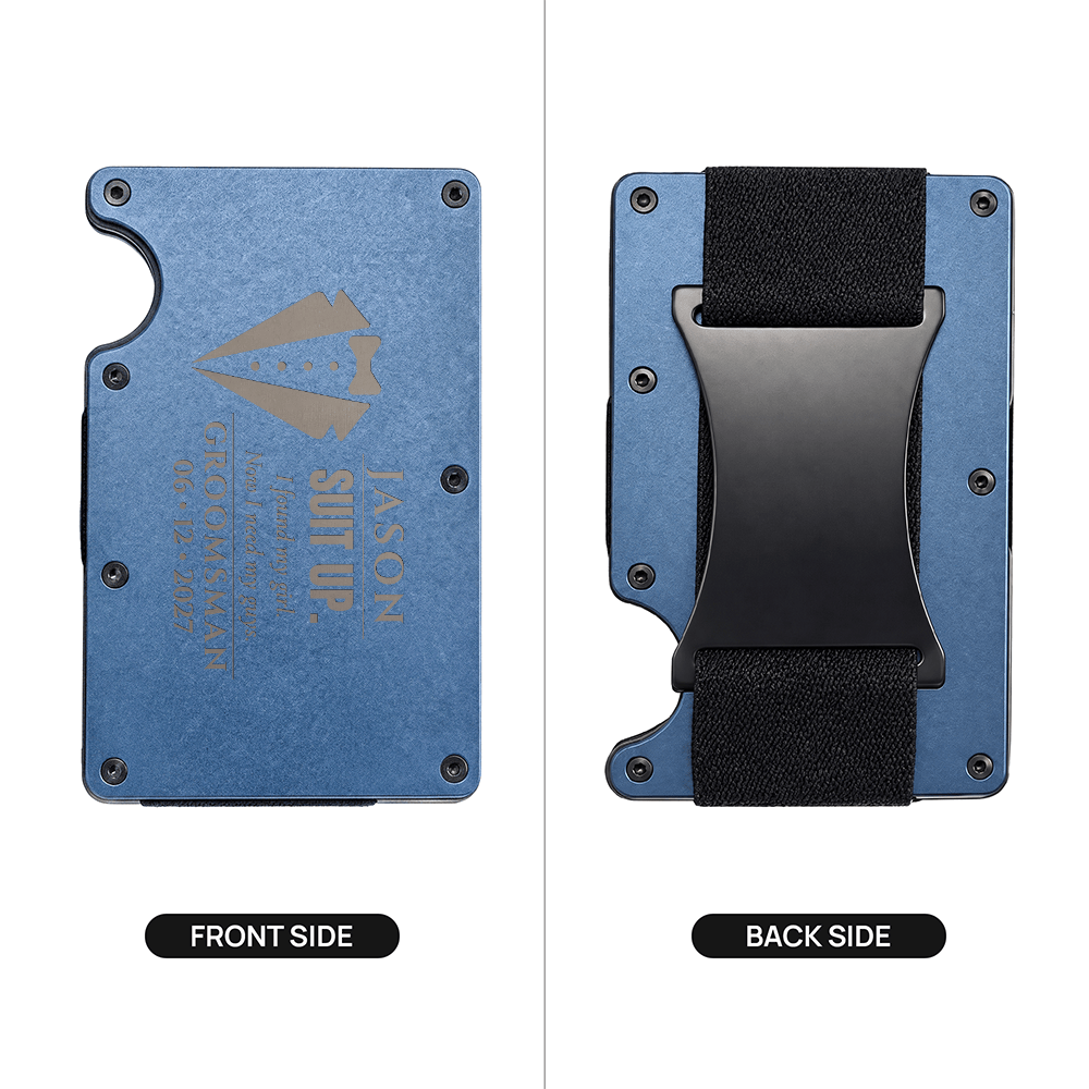 Personalized "Suit Up" Groomsman Proposal Wallet