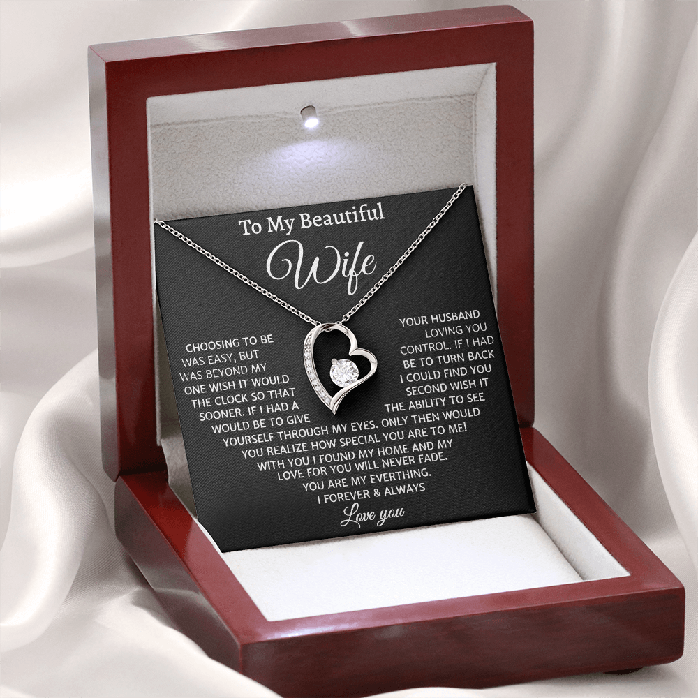 My Love For You Will Never Fade, Forever Love Necklace
