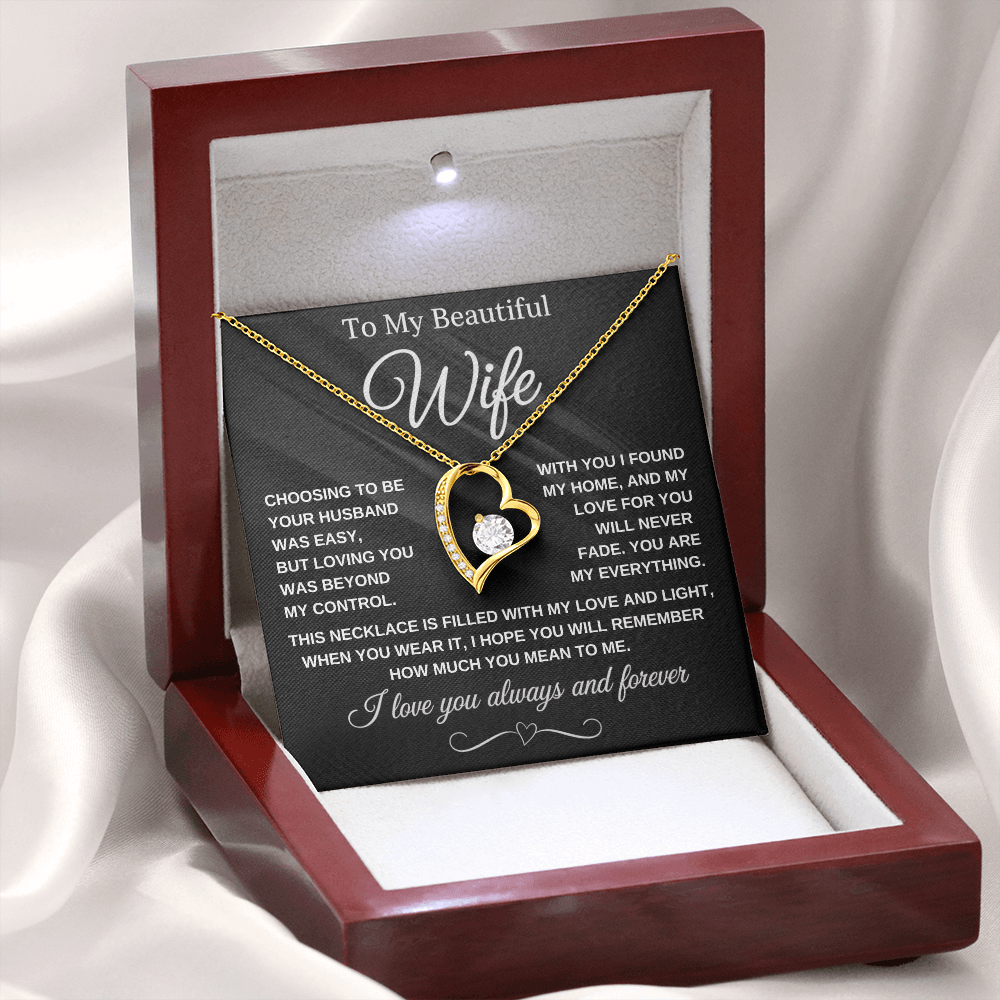 Love Knot Necklace, With You I Found My Home