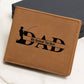We Hooked The Best Dad, Graphic Leather Wallet